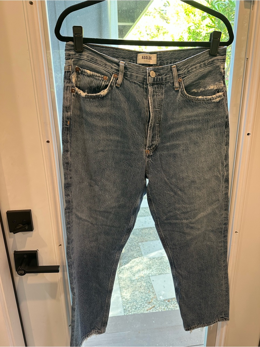 AGOLDE Riley Washed Denim Jeans